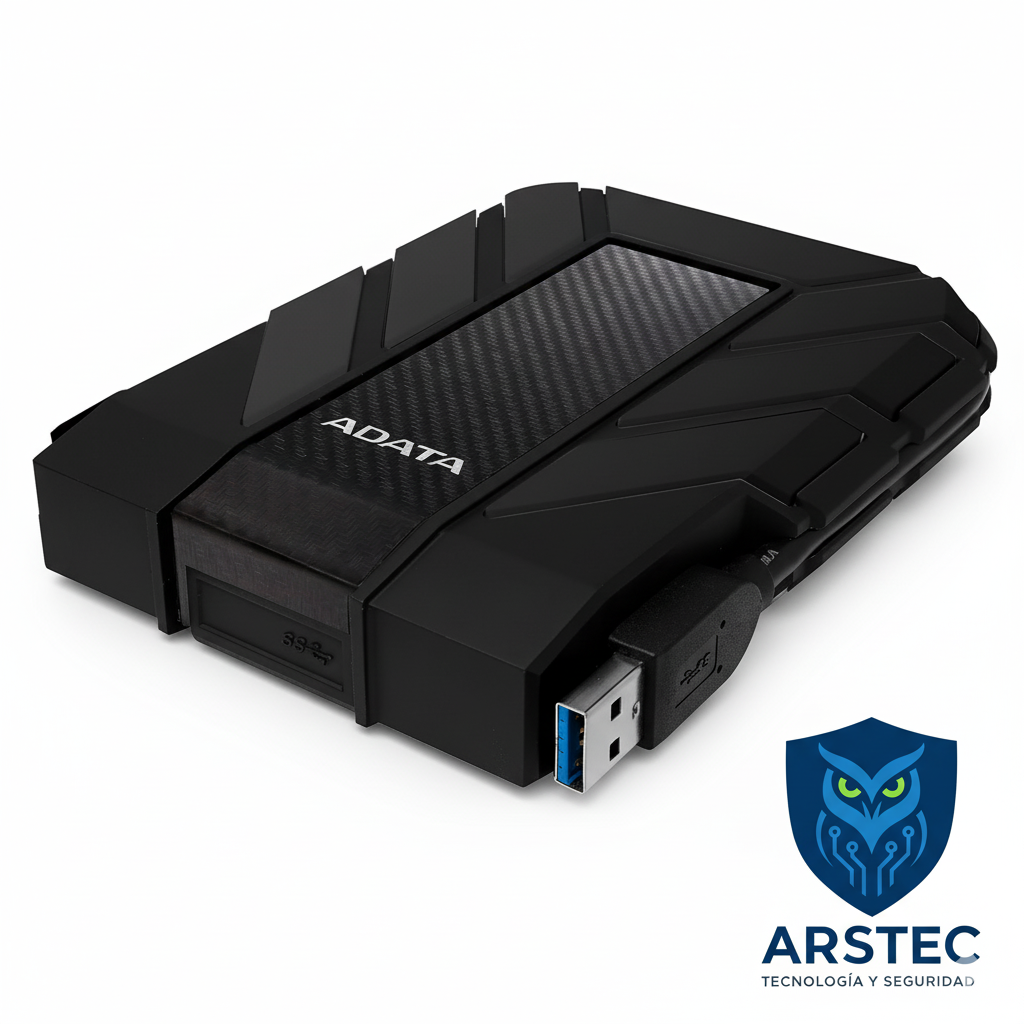 DISCO DURO EXTERNO ADATA 2TB HD710 USB 3.0 ANTISHOCK WATERRESIST NEGRO