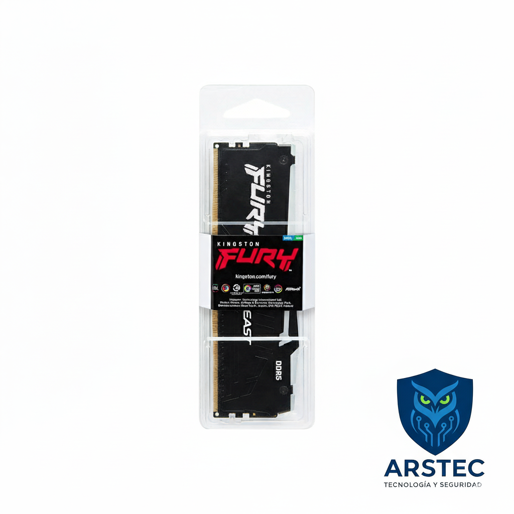Memoria RAM Kingston FURY Beast RGB 16GB DDR5 5600MHz - Negro (XMP)