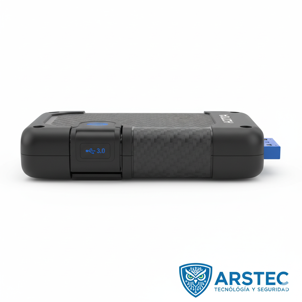 DISCO DURO EXTERNO ADATA 2TB HD710 USB 3.0 ANTISHOCK WATERRESIST NEGRO