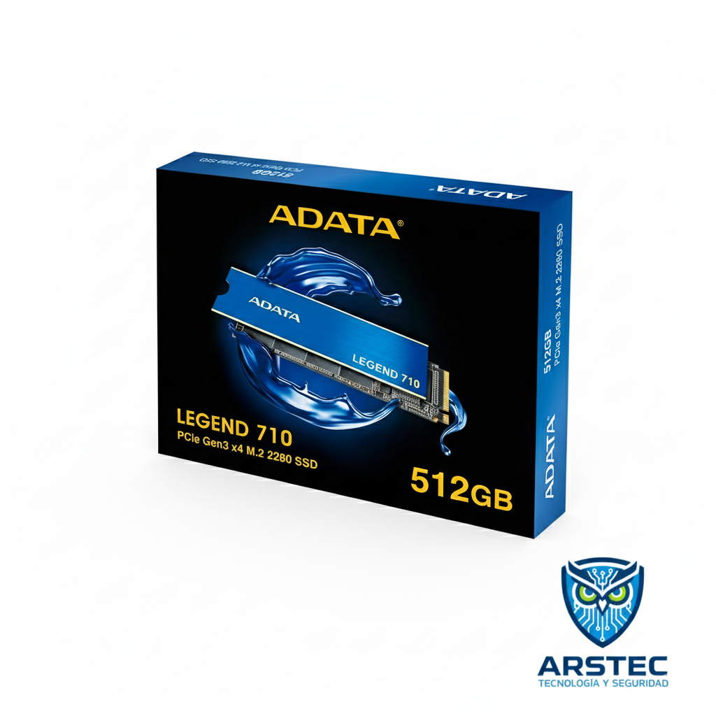 SSD Interno ADATA Legend 710 512GB M.2 NVMe PCIe Gen3 x4 - Con Disipador