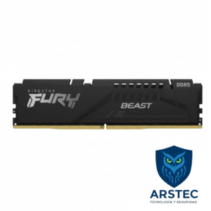 Memoria RAM Kingston FURY Beast 16GB DDR5 5200MHz - Disipador Negro (CL40)