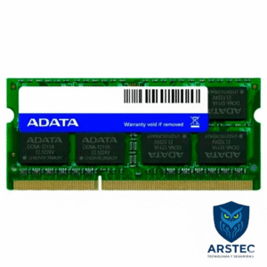 Memoria RAM Laptop ADATA 8GB DDR3L 1600MHz SO-DIMM (Bajo Voltaje 1.35V)
