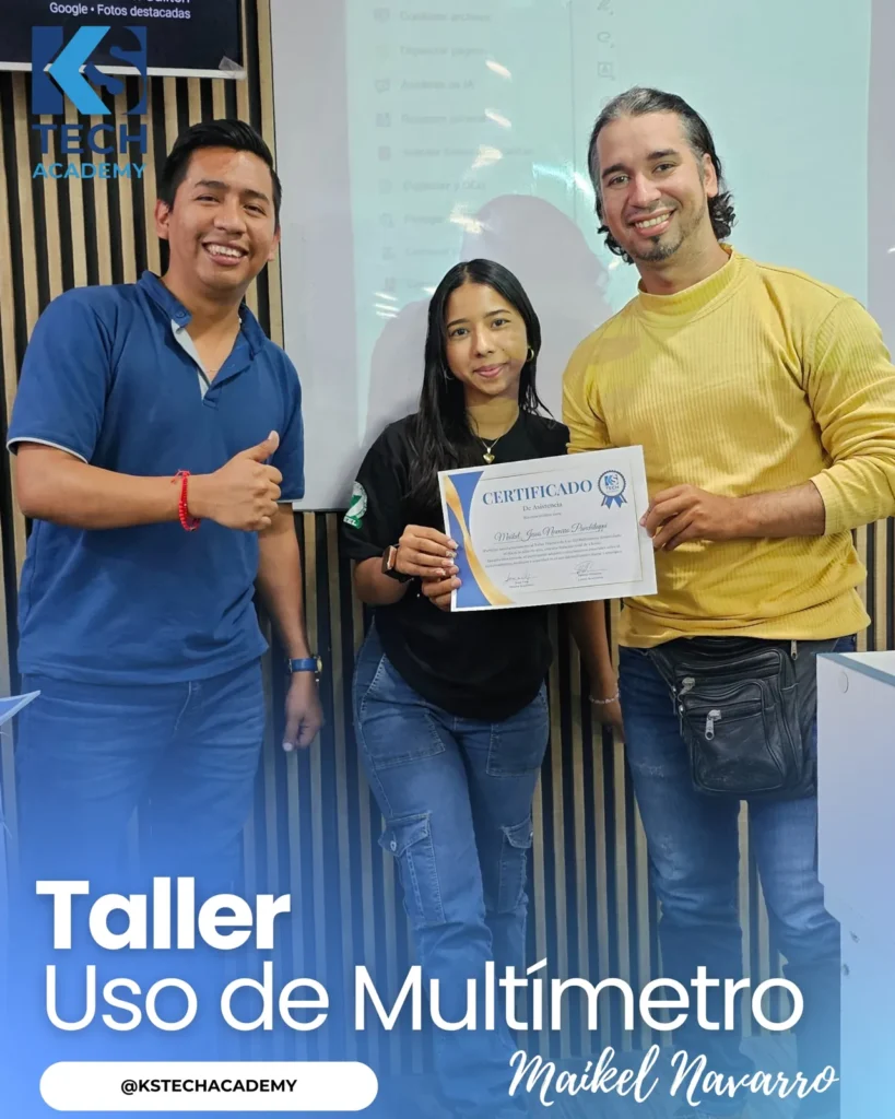 Taller de uso de multímetro dictado por Maikel Navarro